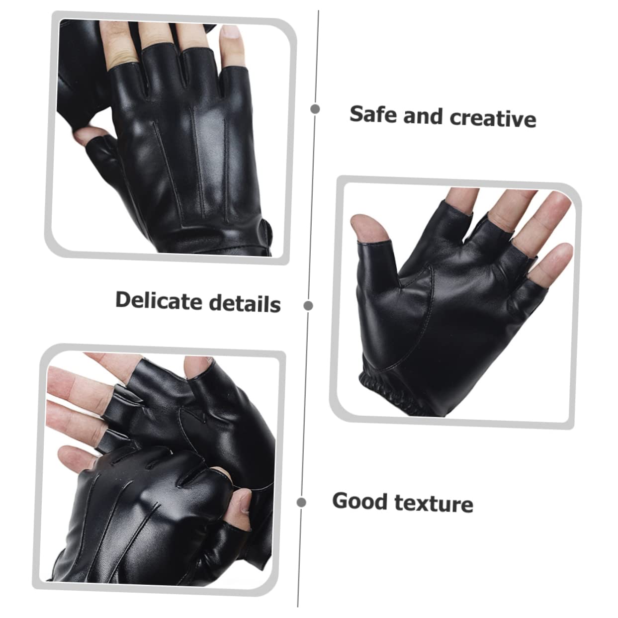 Totority Uv Hand Gloves Men's Leather Riding Gloves for Outdoor Activities Fit for Cycling Mountain Climbing