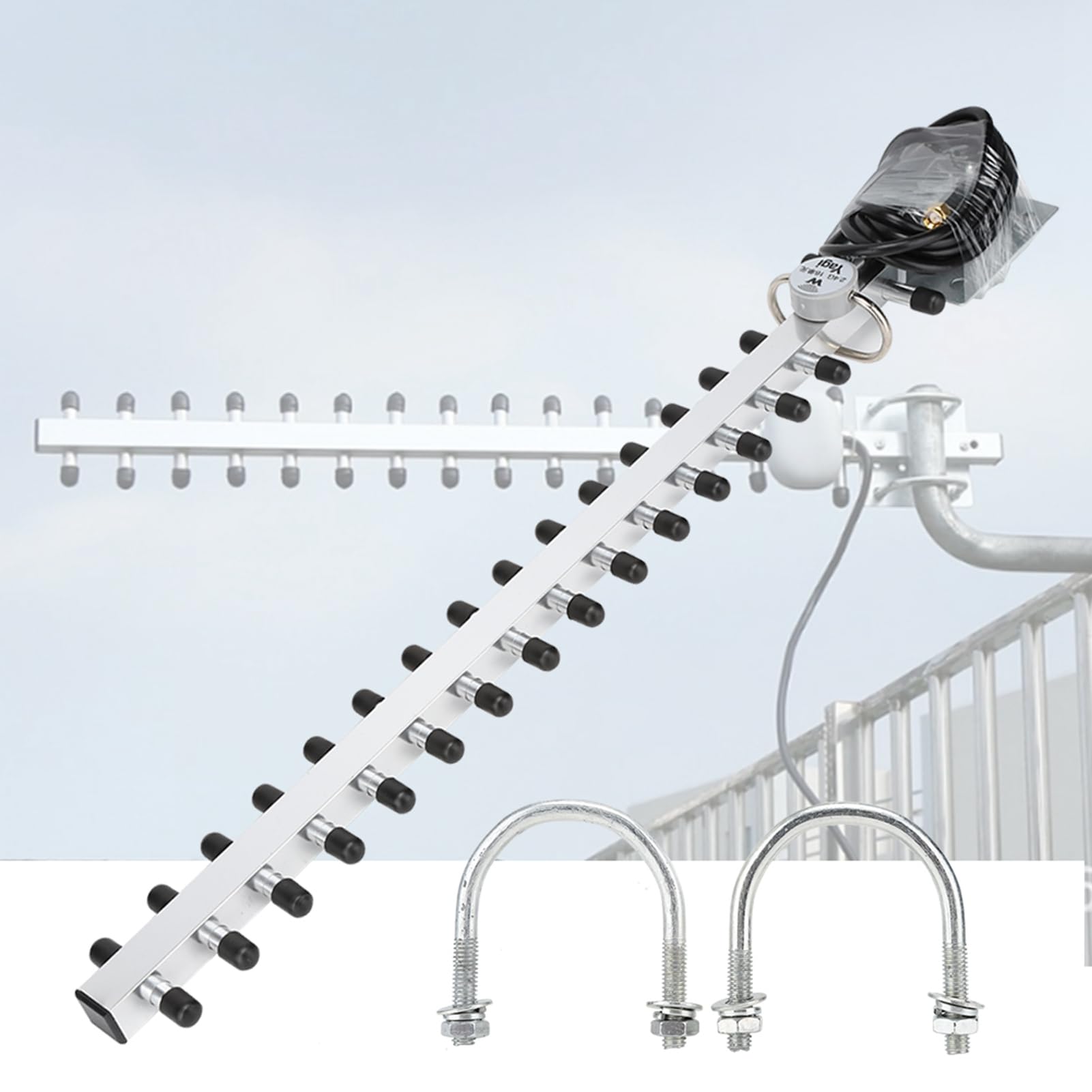Yagi .4G 25dBi router sieciowy Cardntenna płyta główna antena kierunkowa 50 × 7 × 4 2,4 G 25 dBi karta routera o wysokim wzmocnieniu 16-jednostkowa kierunkowa antena Yagi