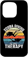 Vista 14 de Funda para iPhone 12 Pro Max Scuba Diving Is My Therapy Scuba Diver