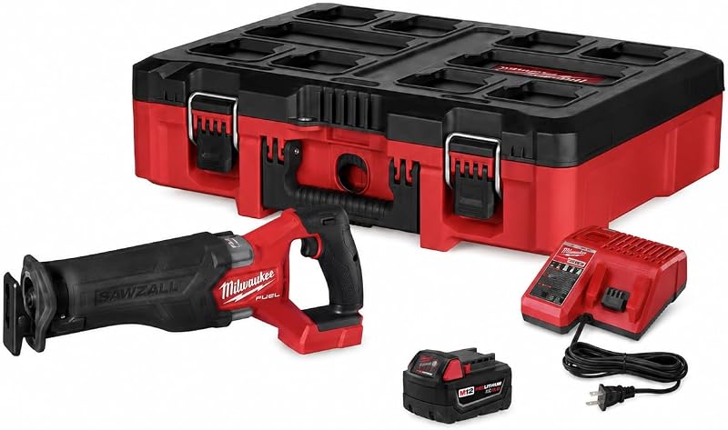 Milwaukee 2821-22 18V Li-Ion Brushless Cordless SAWZALL Reciprocating Saw Kit