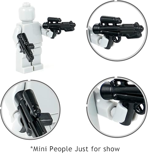Miniatura 5 de -MOC Space Wars F11-D y Long DC-15 Clone Trooper Blaster Armas de Accesorios Diseñadas para Manos Minifigs (100 piezas)