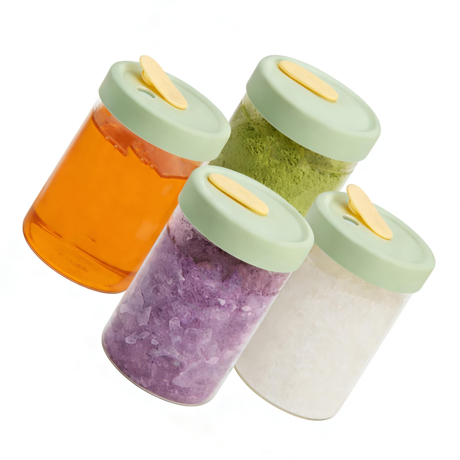 Piceioep Sturdy Kitchen Storage Glass Jar Feature Secure Seal and Clear Designs for Efficient Ingredient Management in Daily Cooking Sealed Glass Container