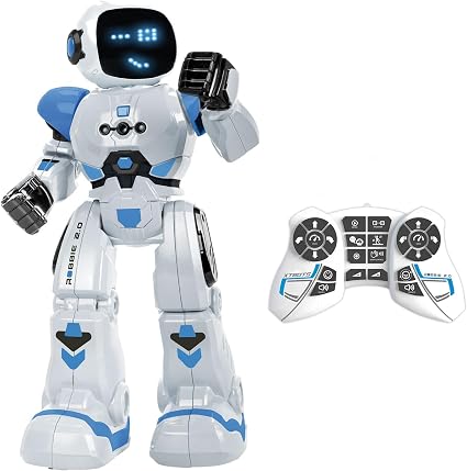 Xtrem Bots - Robbie | Robot programujący dla dzieci, 50 ruchów, niebieski, zabawka dla dzieci od 6 lat, dla chłopców
