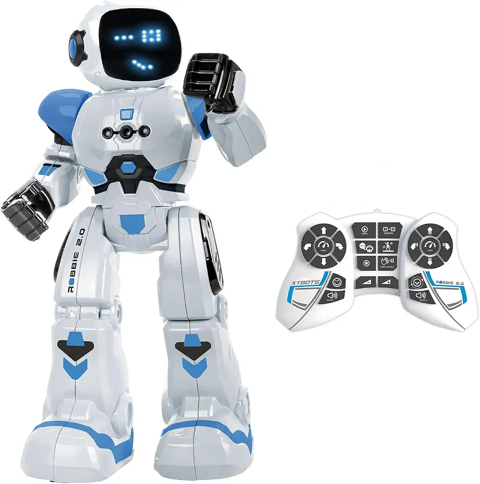 Xtrem Bots - Robbie Children's Robot | Boy's Remote Control Robot | Robot Toy | Programmable Robot | Intelligent Robot | Robot for Children 5 Years and Up