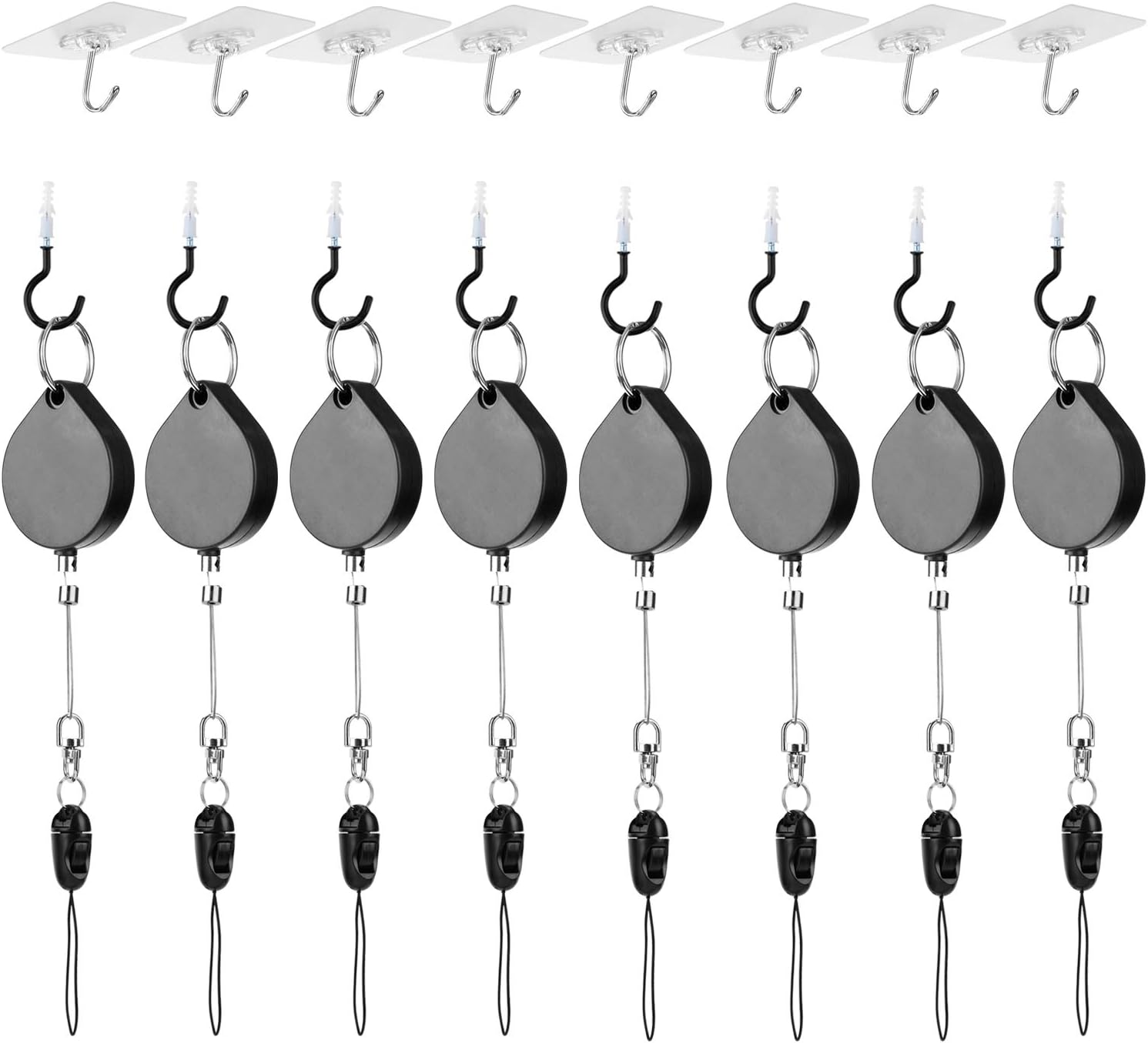VR Cable Management Retracable Ceiling Suspension System for HTC Vive/Oculus Rift/Sony Playstation/Lenovo Explorer/Samsung Odyssey/HP/Acer/Dell Wired Virtual Reality Headset 8 Pack by Lunies