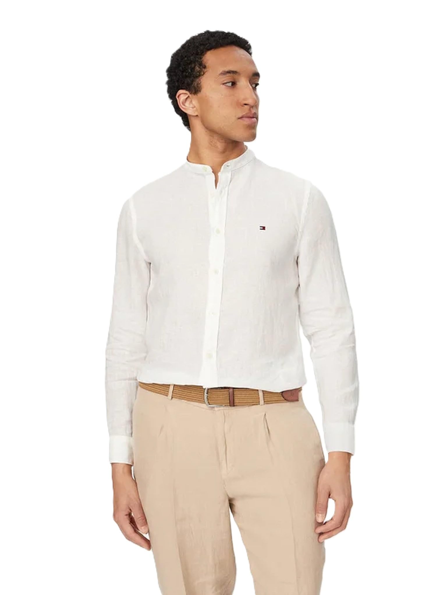 Tommy Hilfiger Camisa de hombre de lino MW0MW39271 8721289878440 – XXL