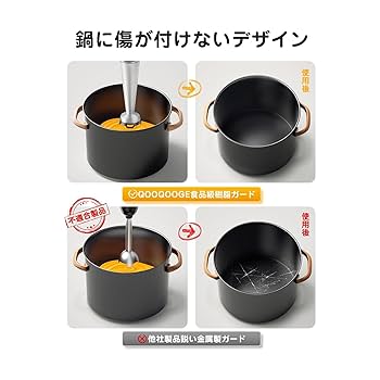 Amazon.co.jp: QOOQOOGE ハンドブレンダー 離乳食 ブレンダー