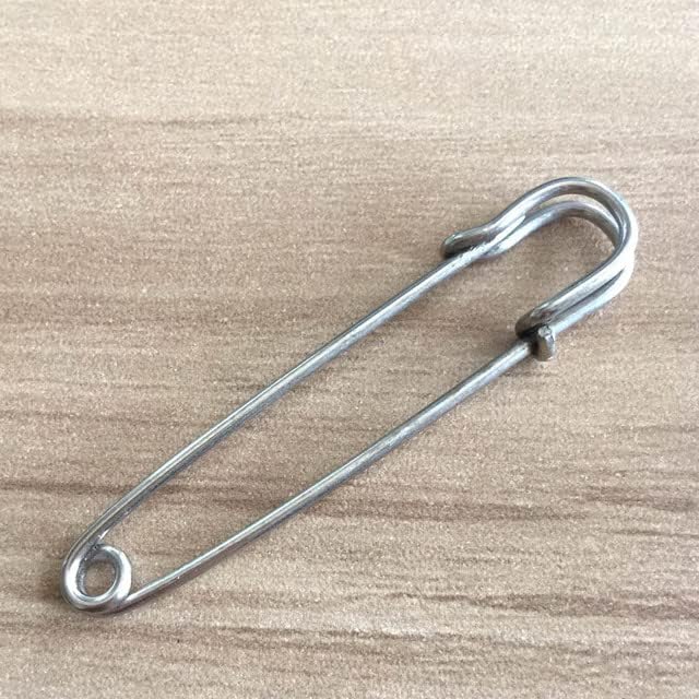 Large Safety pins， 10Pcs 55mm Large Size Outdoor Tools Pins, Brooch Blank Pin Broochs Survival Accessories Travel Kit(Copper)