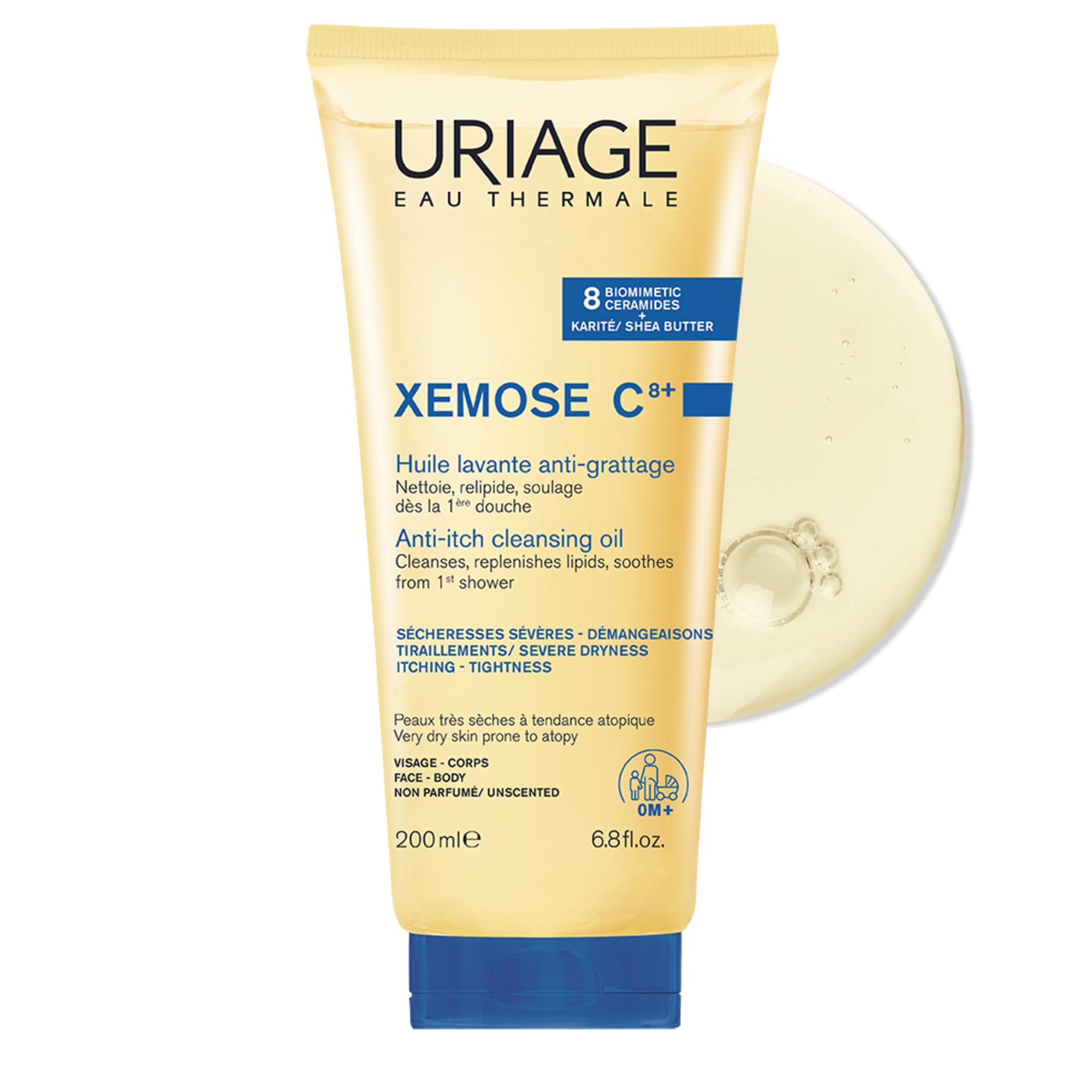 Uriage Xemose Cleansing Soothing Oil 200Ml