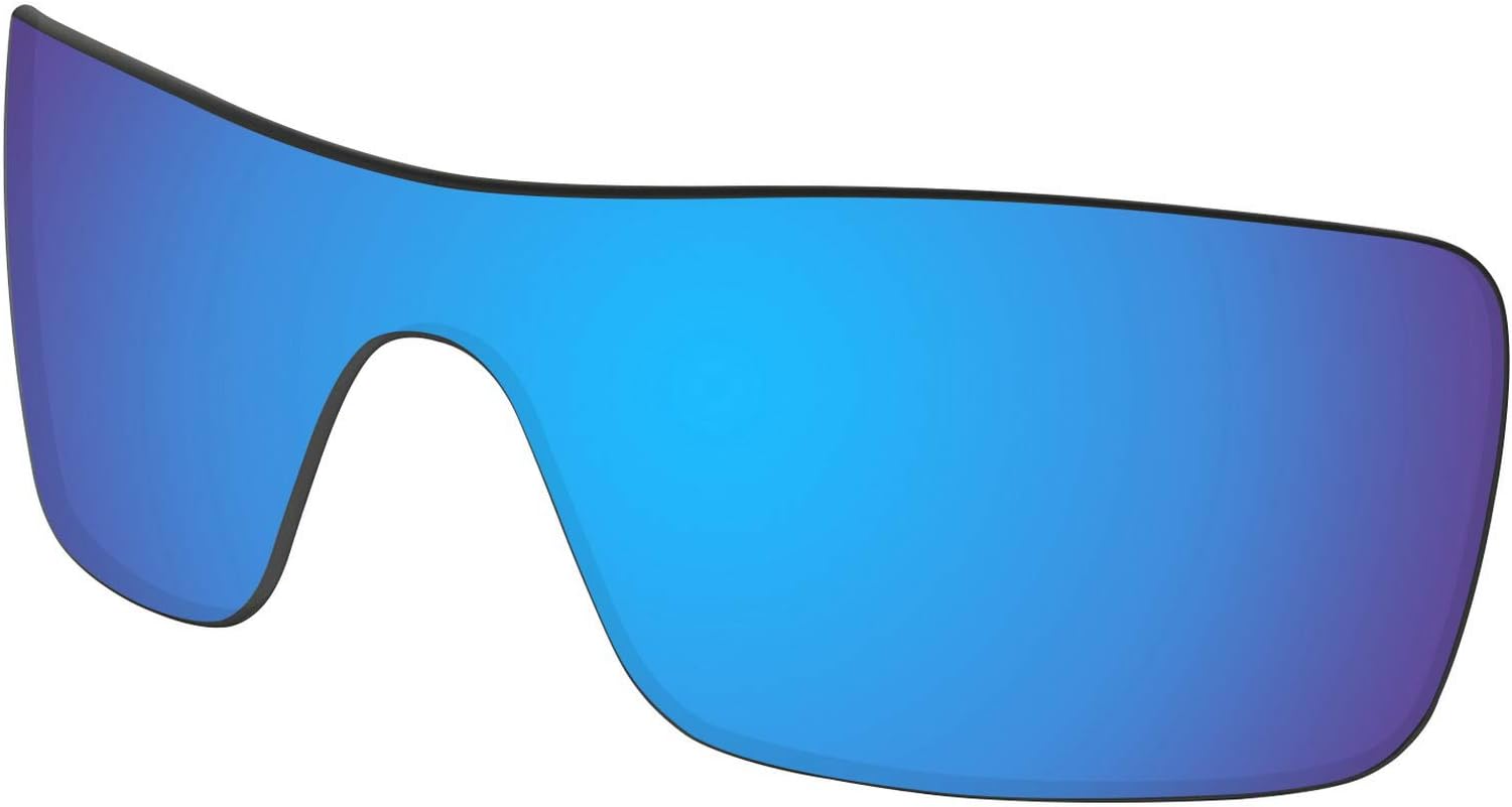 Blue Mirror Batwolf Lenses Replacement for Oakley Sunglass OO9101 Polarized