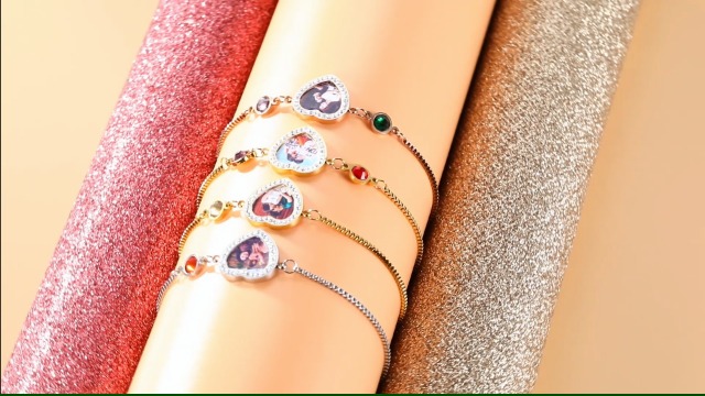 Gemszoo Braccialetti personalizzati con nodo a cuore per