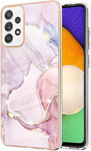 Dinglijia Funda para Samsung Galaxy A52, TPU suave + IMD, diseño delgado, cámara mejorada y protección de pantalla para Samsung Galaxy A52 YBBK, oro Dinglijia Funda para Samsung Galaxy A52, TPU suave + IMD, diseño delgado, cámara mejorada y protección de pantalla para Samsung Galaxy A52 YBBK, oro