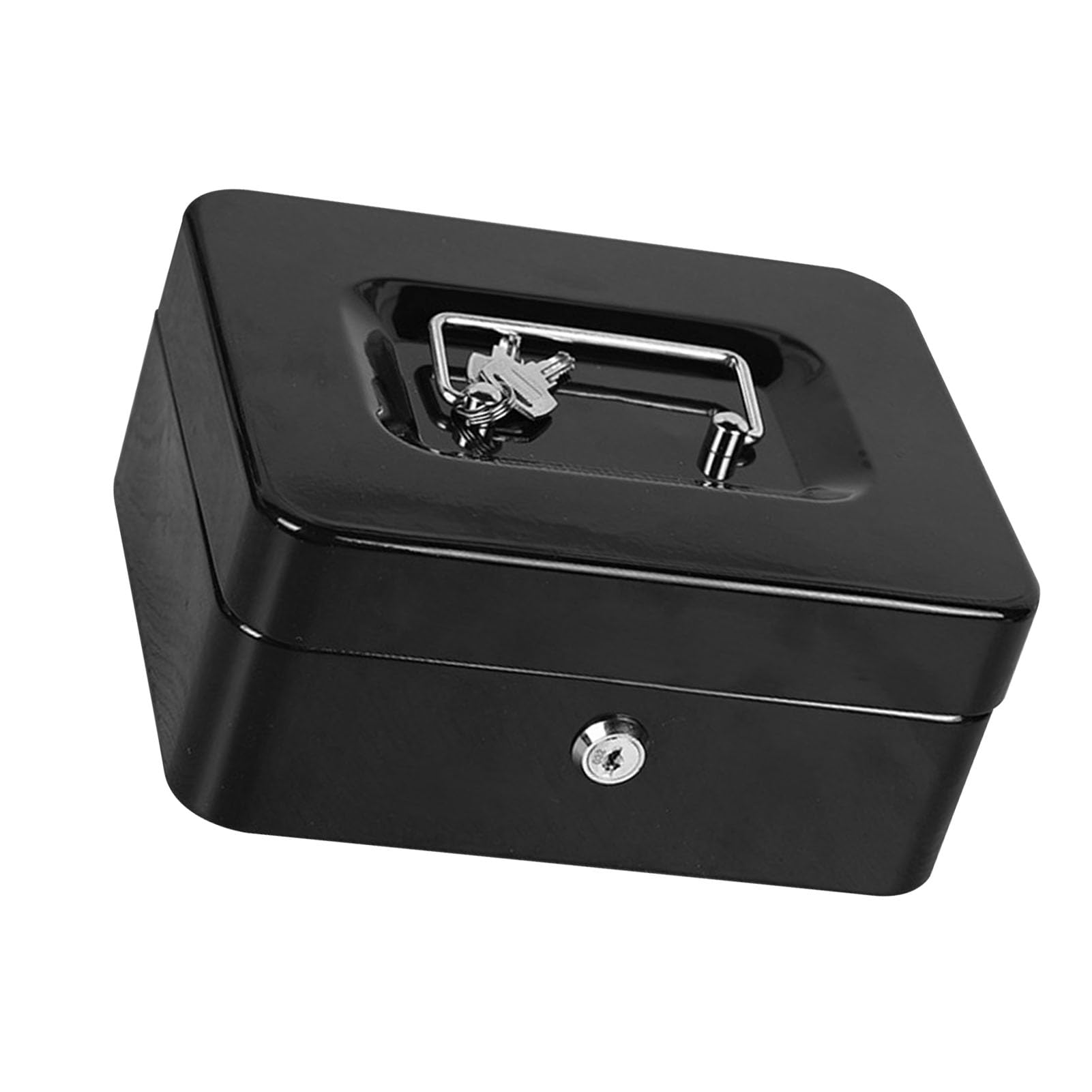 HEEPDD Caja Ignífuga con Cerradura con Llave, Caja para Protección de Documentos, de Archivos Ignífuga Impermeable, Estuche de Almacenamiento Seguro para el Hogar y los Viajes, de 250x200x90 Mm con