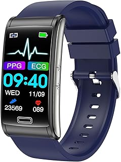 Blood Glucose Smart Watch | IP68 Waterproof E600 Smart Watch Glucose Monitoring | Full Touch Non-Invasive Blood Glucose Test Smart Watch, Fitness Blood Pressure Heart Rate Temperature Monitoring Lambo