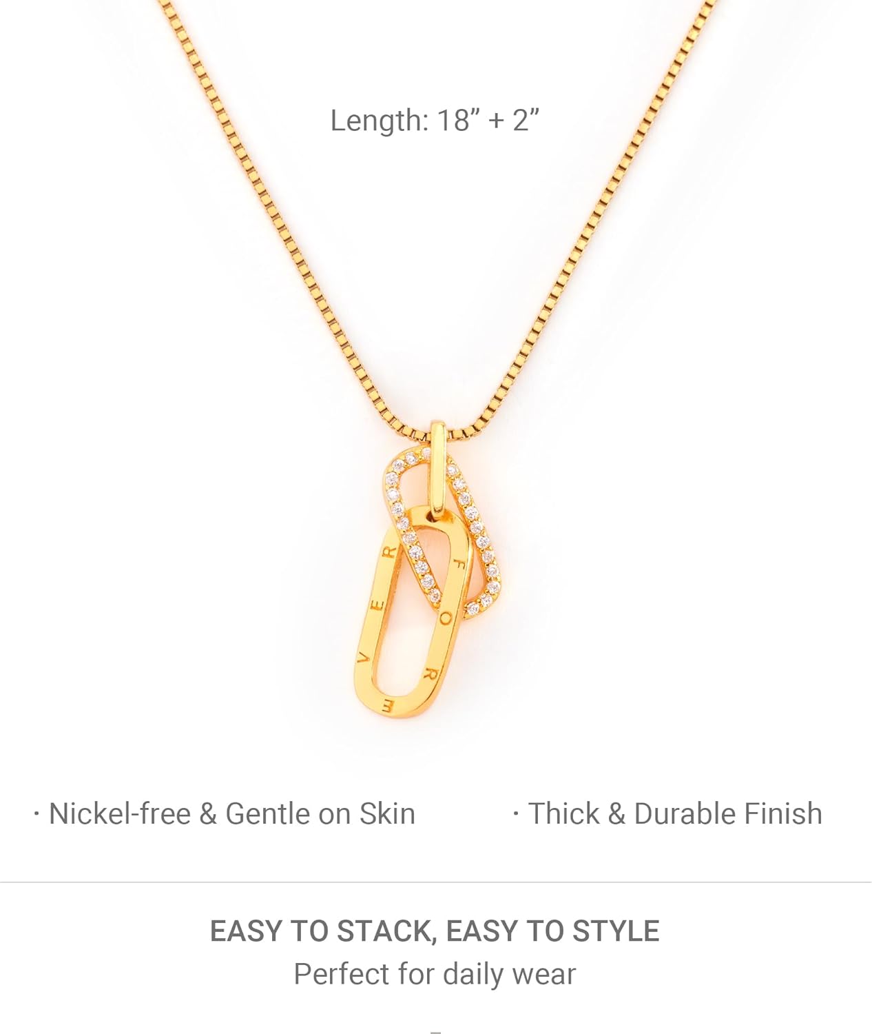 STORYJEWELLERY Sister Christmas Gifts, Sister Necklace, Sisters Gifts from Sisters, Gold Plated Link Necklace, Sisterhood Jewelry, Xmas Presents - Image 3