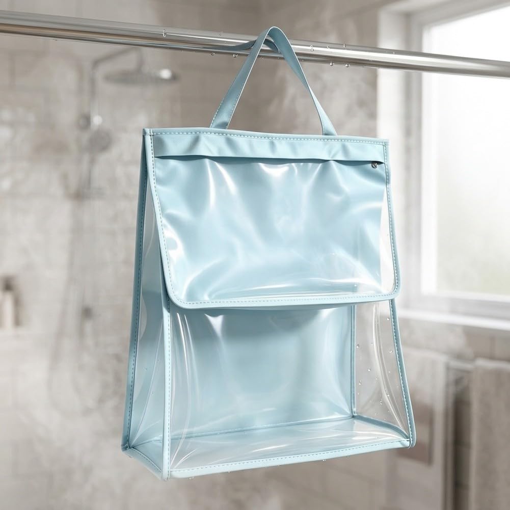 Organizador Baño Colgante Impermeable Doble Compartimento(pink)