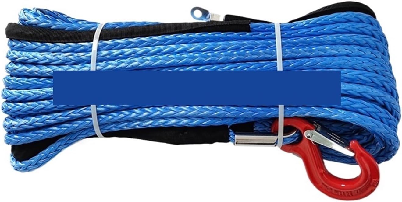 Towing Strap, 5pcs Winch Rope, 10mm*20m Ultra-High Molecule with Hook Off-Road Traction Trailer Pull for SUV ATV UTV,for Trailers