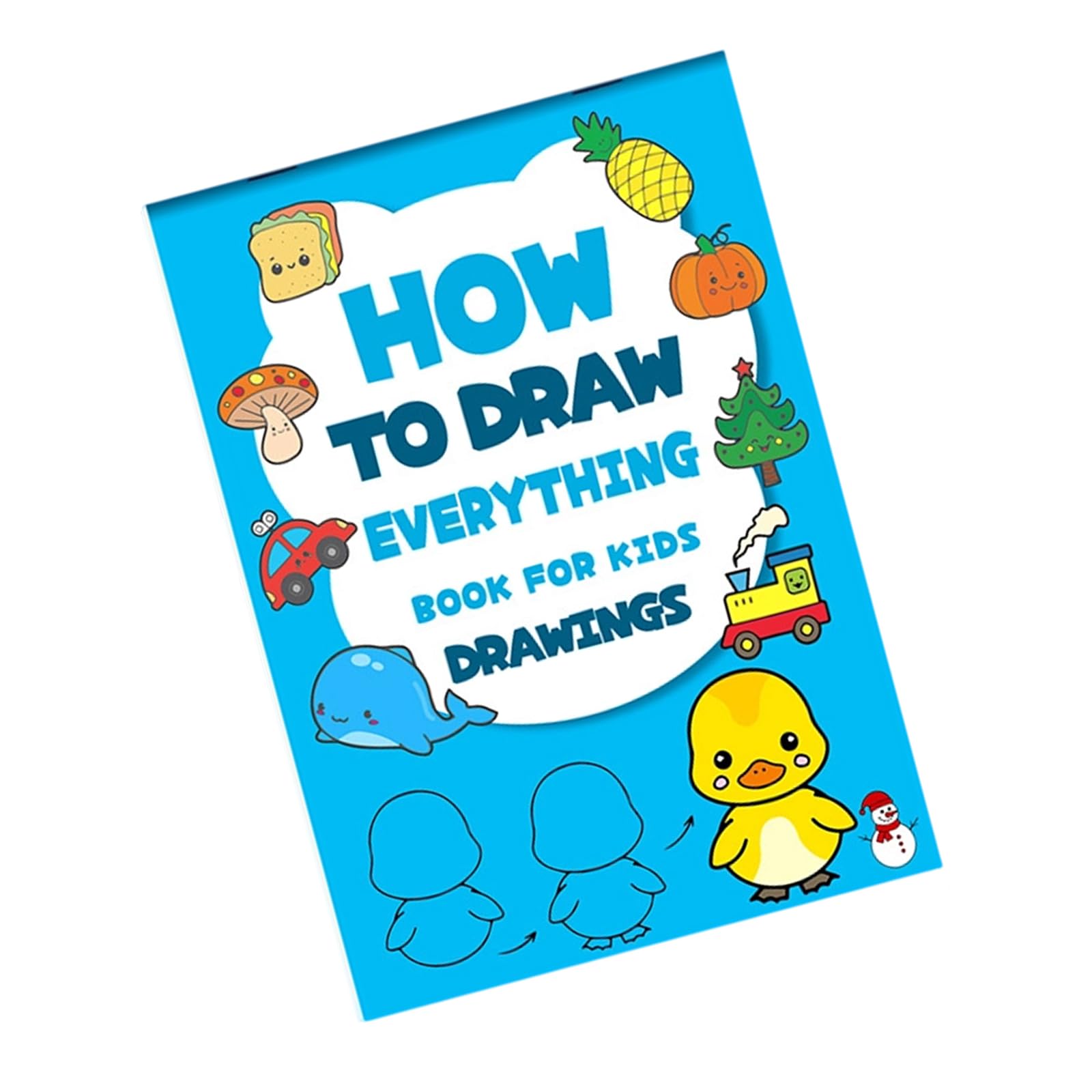 Childrens Sketching Book with 32 Pages Portable Step by Step Drawing Coloring Book for Toddler Beginner Art Drawing Creative Art