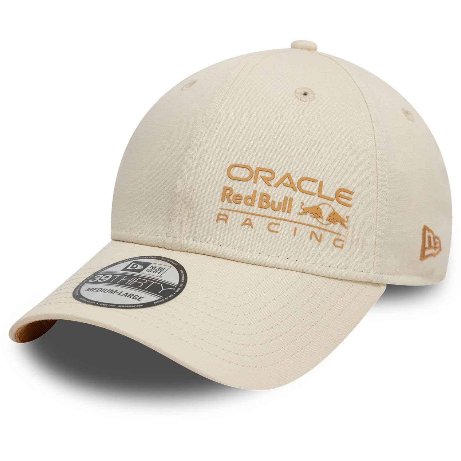 New Era Unisex Beige 39Thirty Stretch Cap - Red Bull Racing Stone - L/Xl