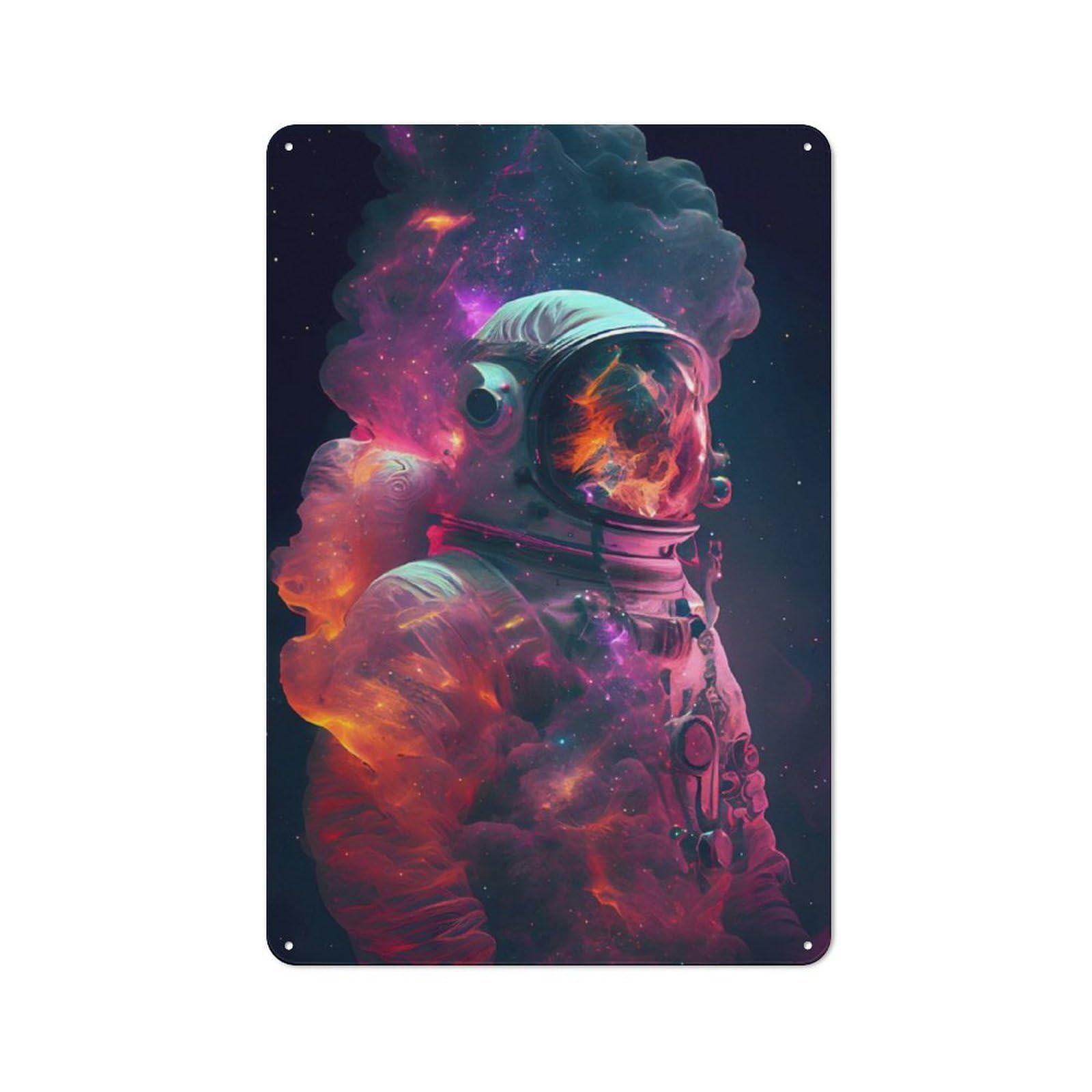 Junmoney Space Is Wild Tin Wall Plaque 30X20cm With For Café Or Home Bar, For Themed Room Decoration, For Living Room And Hallway Decor