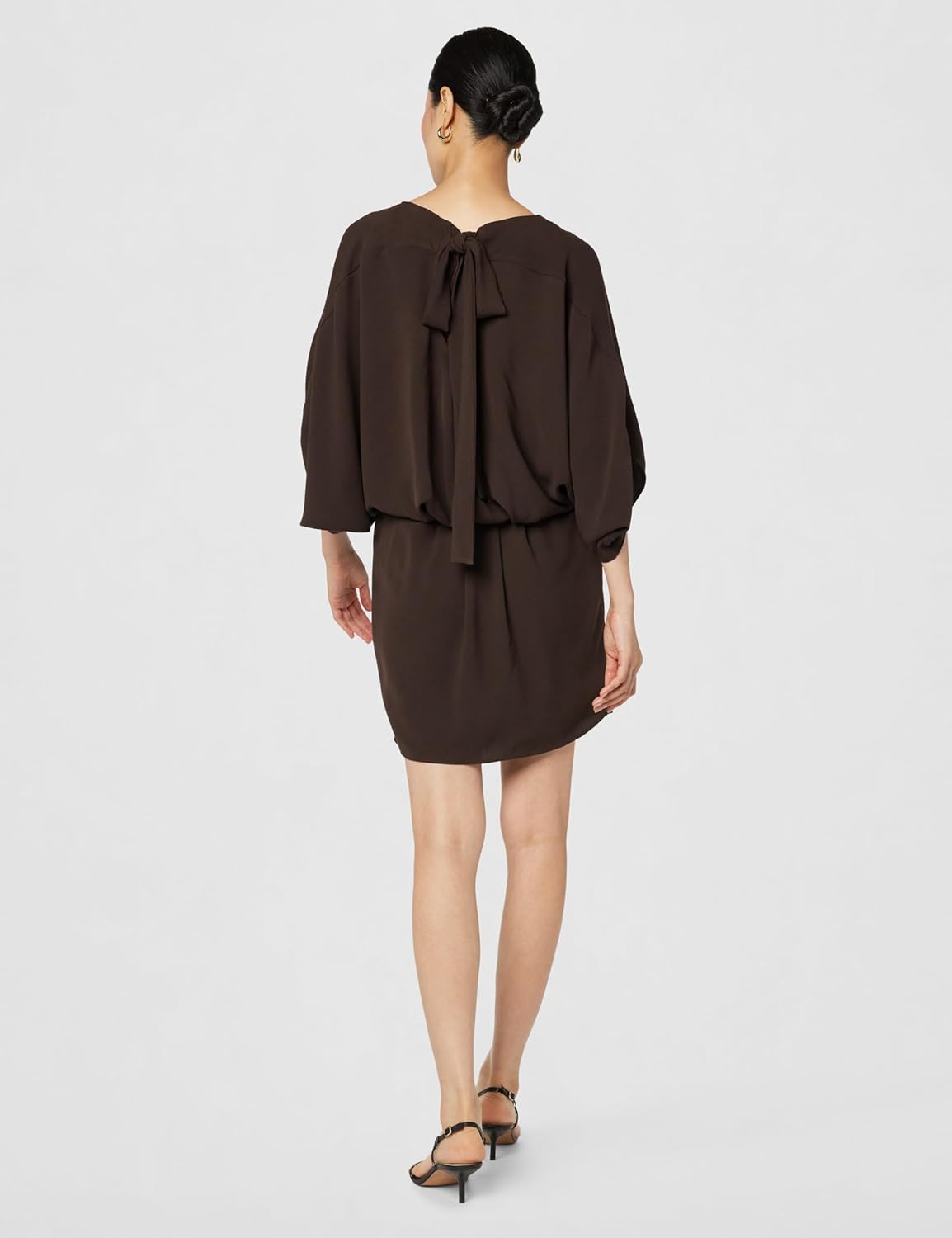 Trina Turk Womens Blouson Dress with Back Bow - Image 4