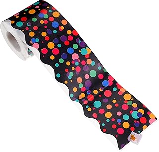 School Decoration Borders for Bulletin Board 1 Roll of Border Trim Bulletin Borders Stickers Chalkboard Border for Back to School Classroom Office Bulletin Board Border Trim