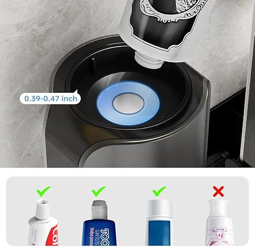 Miniatura 4 de Dispensador de pasta de dientes, dispensador automático inteligente de pasta de dientes montado en la pared para baño, dispensador eléctrico de