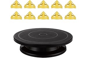 Lightweight 11" Rotating Paint Turntable for Precise Spraying and Decorating