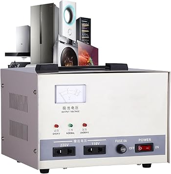 Voltage Stabilizer, Single-Phase Automatic Voltage Stabilizer, Fully Automatic Power Voltage Stabilizer, Pure Copper Air Conditioning Voltage Stabilizer, 6 Major Protections,1000W