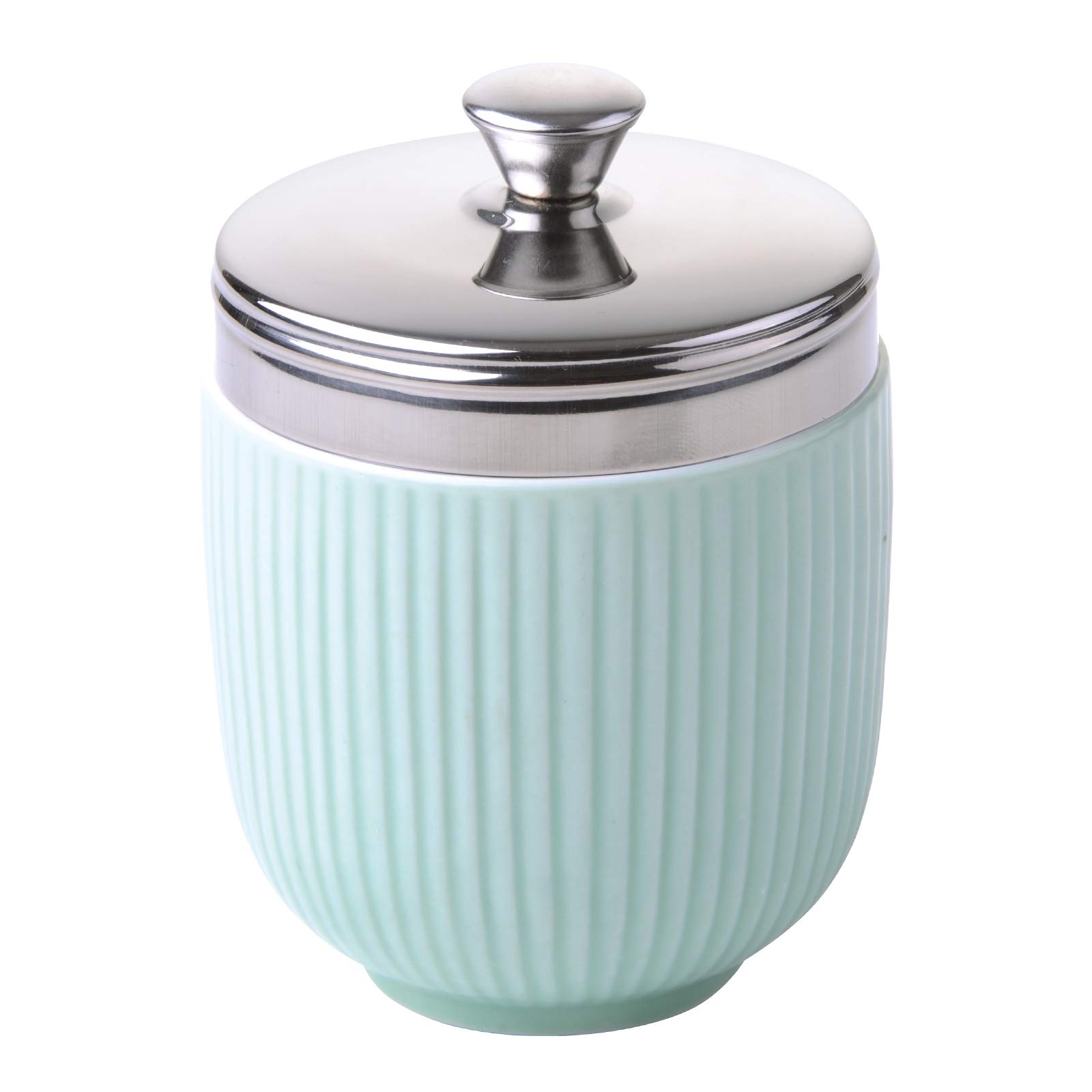 BIA International DRH Collection Set of 2 Fluted Egg Coddlers - Celadon Green