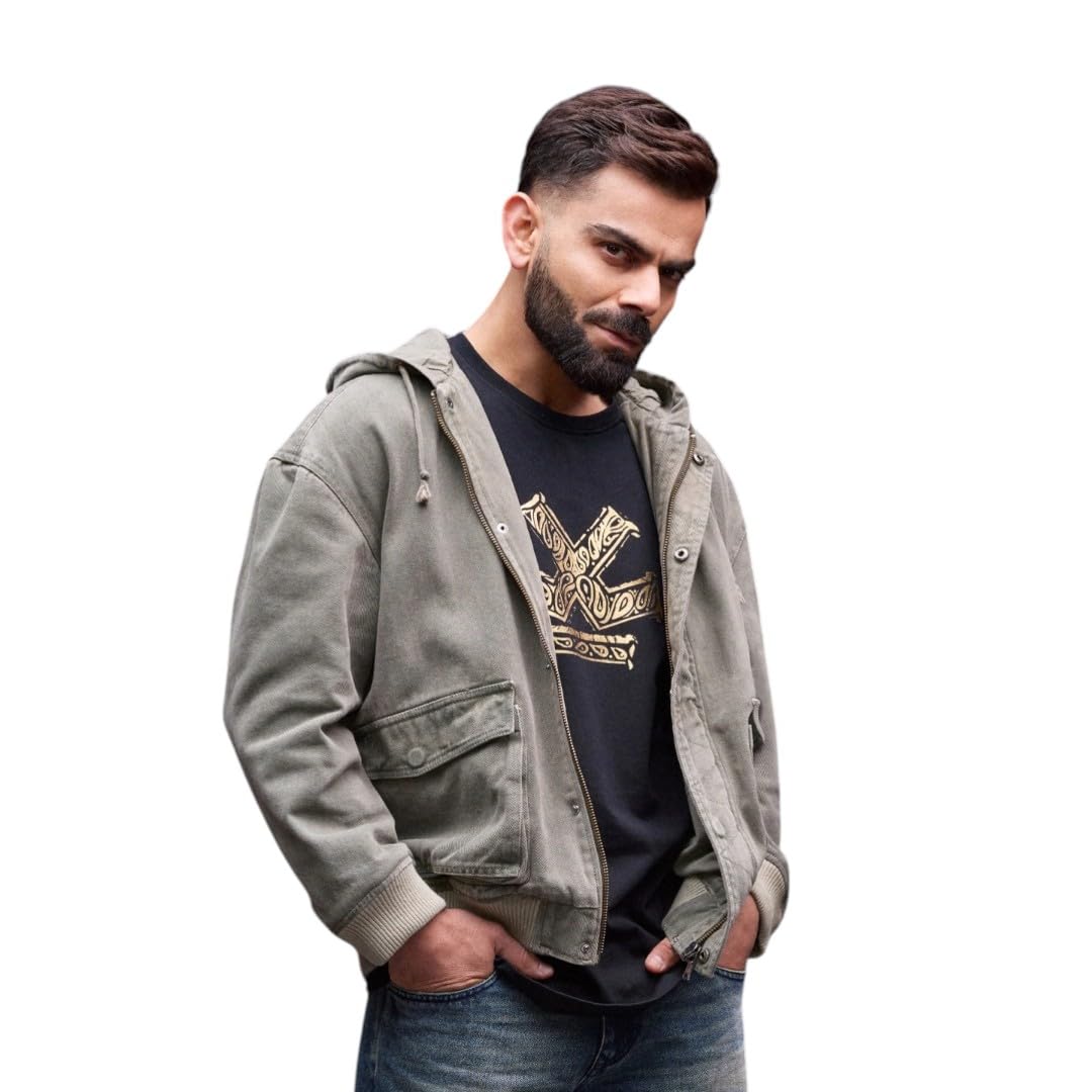 Men's Cotton Blend Jacket | Solid Design | Oversized Fit-image-36