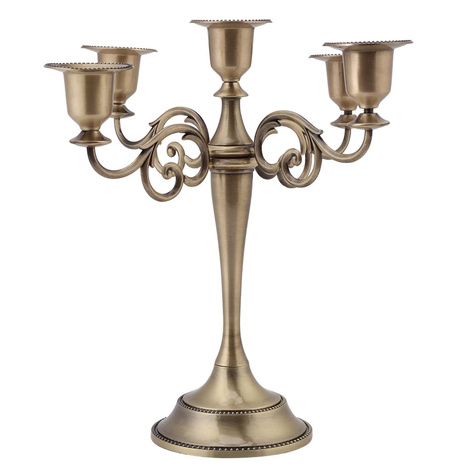Bougeoir à 5 Bras pour Illuminer et Décorer une Table de Fête Chic
