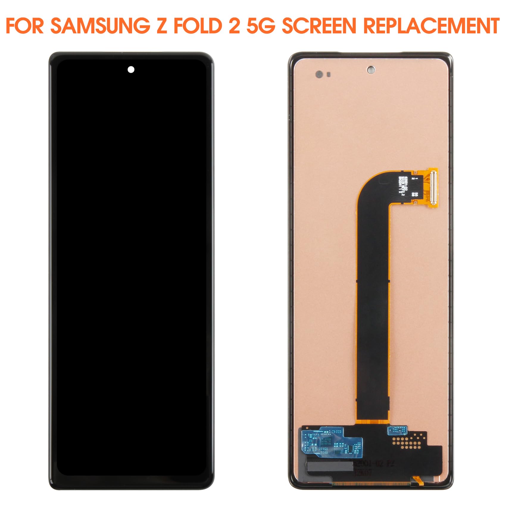(Schermo esterno) Schermo LCD per Samsung Z Fold2 5G Display LCD per Galaxy Z Fold2 5G SM-F916B SM-F916U 6,23" Schermo di Ricambio Touch Digitalizer Assemblea con Strumenti (Nero Incell, Senza