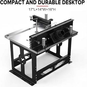 Bench Top Router Table, Full Size Portable Router Table, Workshop Table Router, Workbench Accessory Imperial