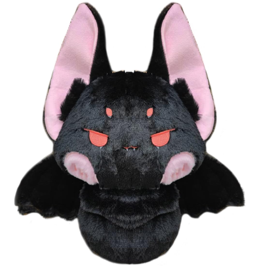 ELAINREN Gothic Black Bat Plush Toy Cuddly Halloween Bat Stuffed Animals Dolls Gifts/13.7''
