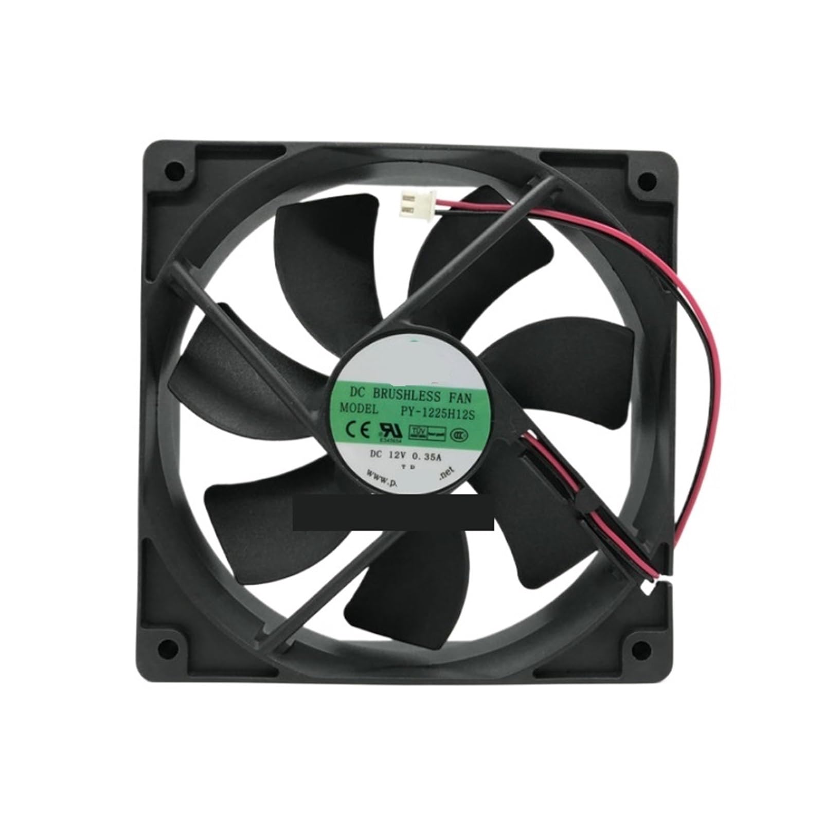 Ventilateur PY-1225H12S pour remplacer la ventilation d'un boîtier 12V