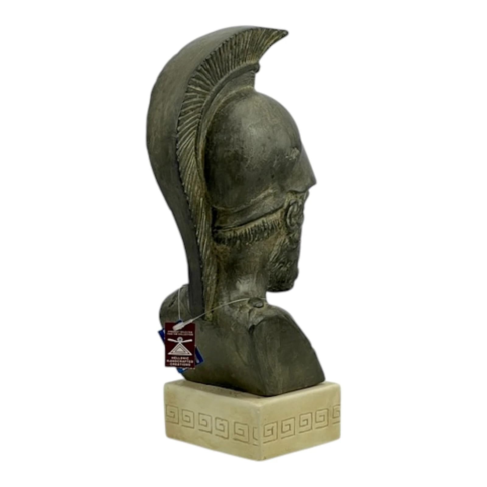 Perykles, popiersie, grecki mąż stanu, przywódca ateńskiej demokracji, statuetka, starożytna Grecja, figurka historyczna, rzeźba, twardy tynk, ręcznie wykonana w Grecji, 29 cm