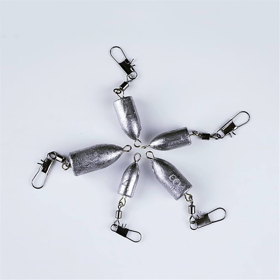 みぃ　おもり玉 Amazon.co.jp: LINFFSTR 10個 ボックス付き弾丸型おもり