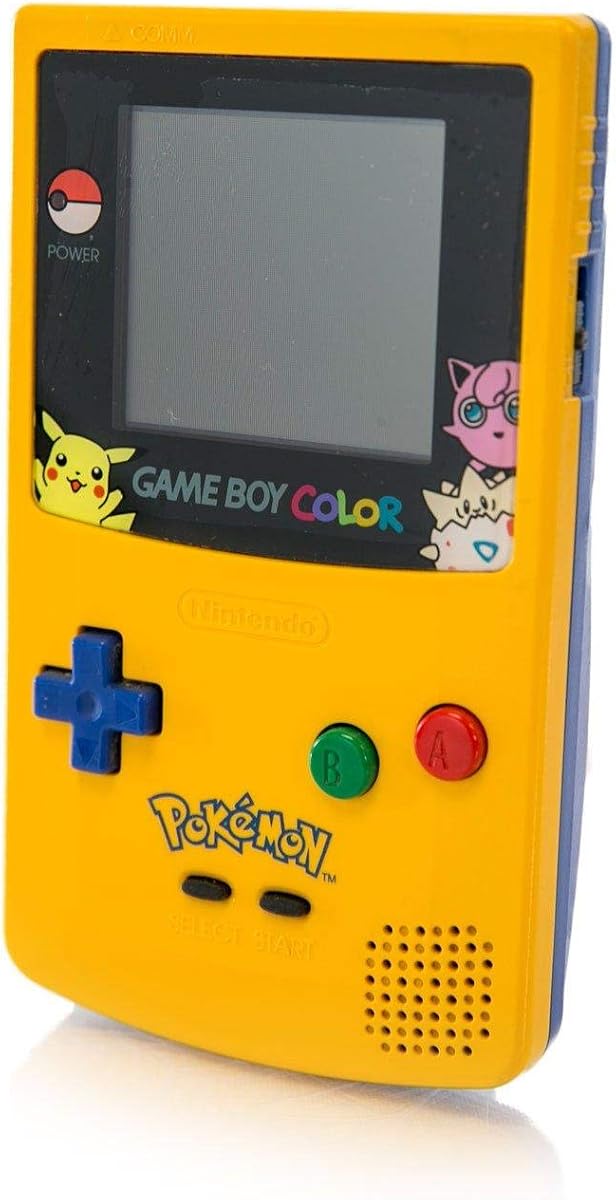 Game Boy Color - Limited Pokemon Edition - Yellow (Renewed) [video game]