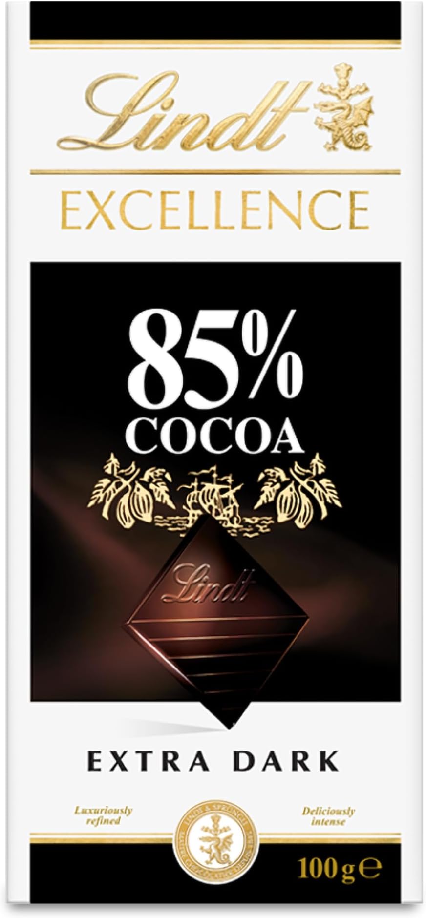 85% Cocoa Dark Chocolate, 100 Gram