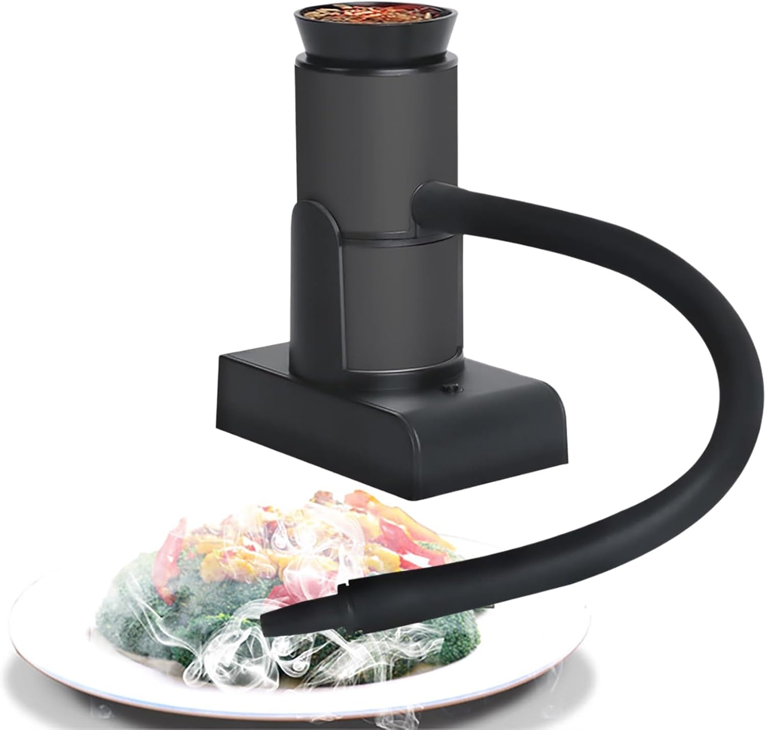 Portable Cocktail Smoking Gun, Handheld Electric Smoker Machine for Cocktail Drinks, Whiskey, Outdoor Barbecue, Meat, Pizza and Food Cooking(Black)