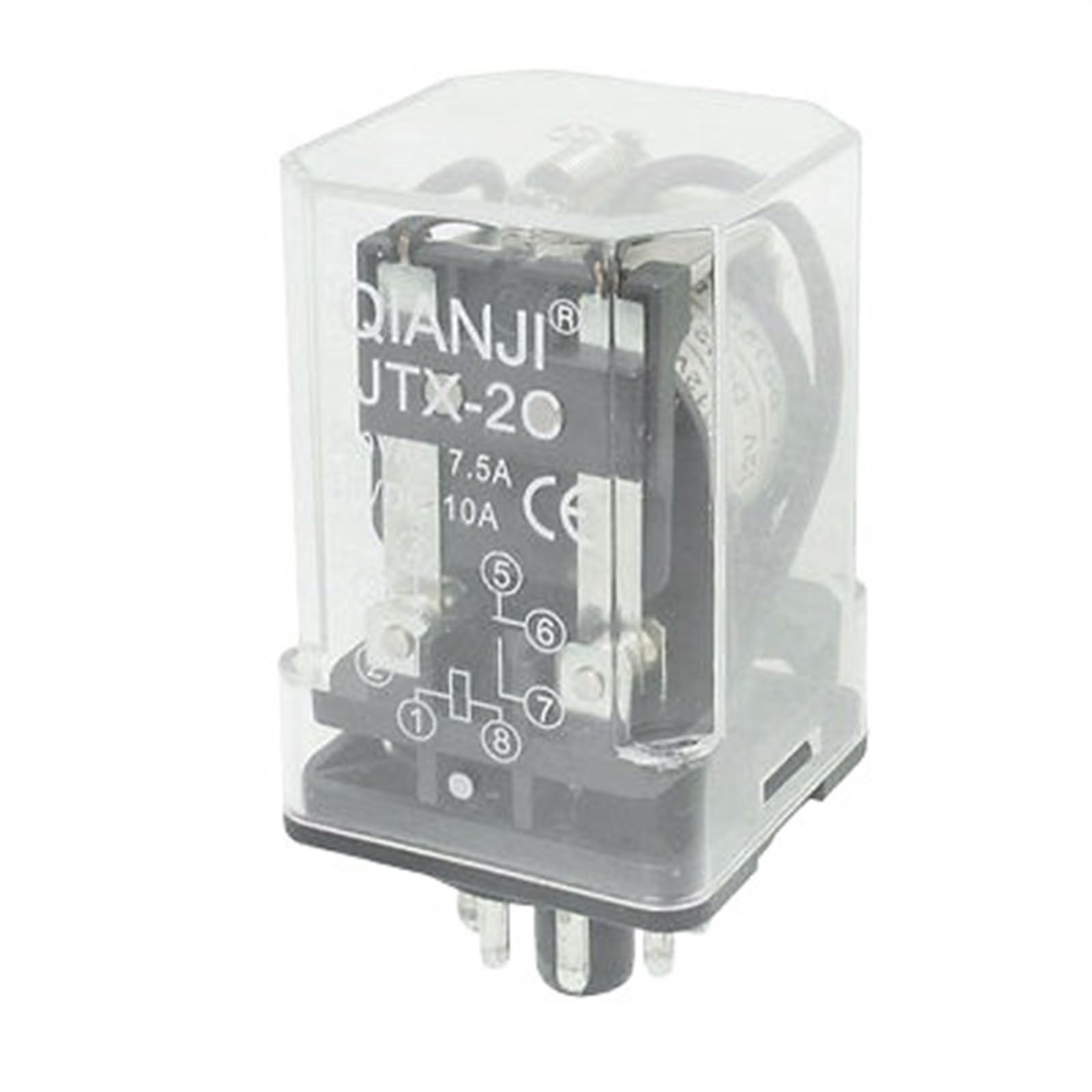 Relais JTX-2C 12V double contact DPDT 7.5A à haute conductivité