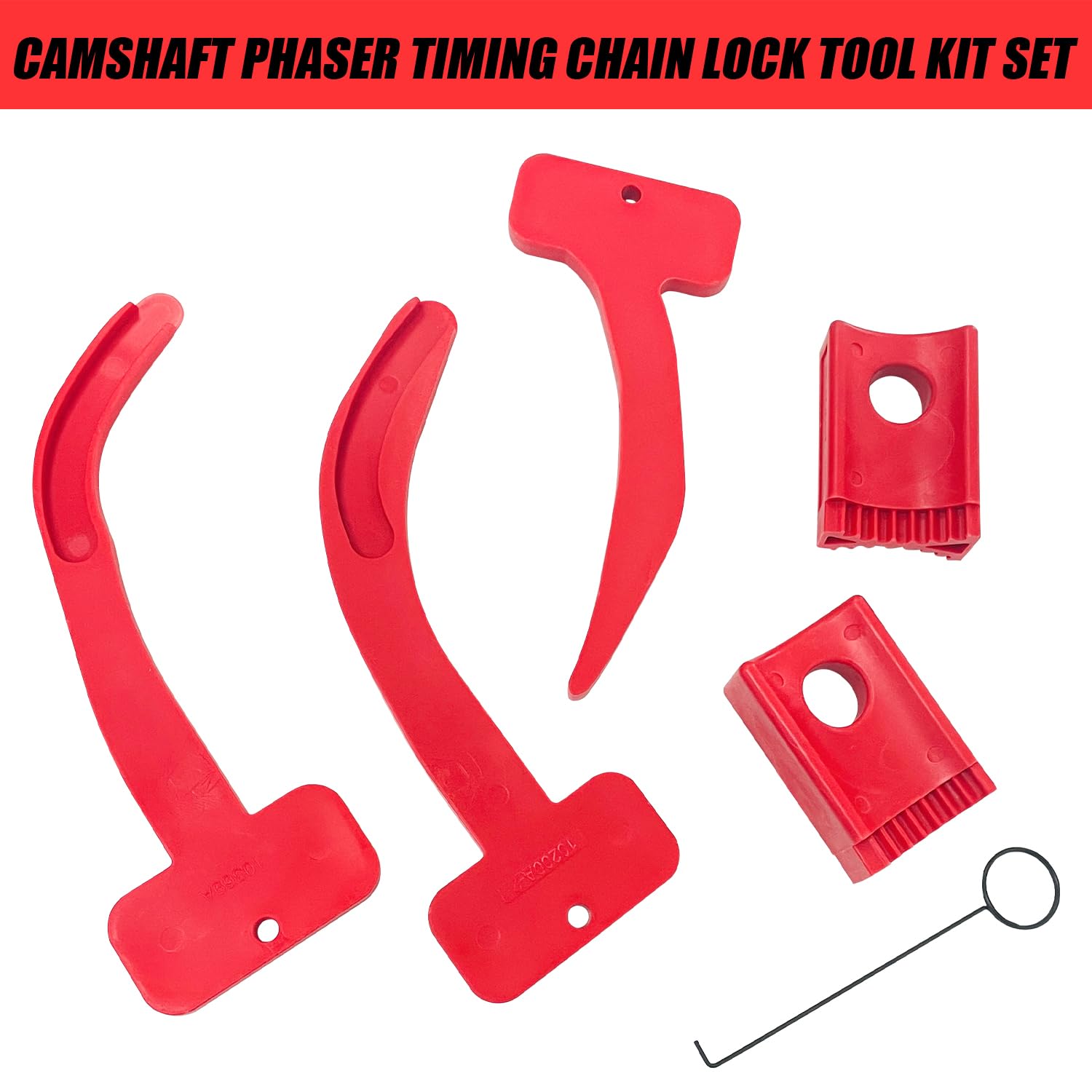Socpuro 6-Piece Camshaft Phaser Timing Chain Lock Tool Kit, 3.6 Pentastar Timing Tool Kit, Compatible with VW Chrysler Jeep Dodge OEM 10200A 10202A 10369A