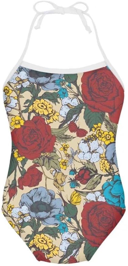 Hawapod Girls' One-Piece Swimsuit Toddler Girl Bathing Suit Sport Swimwear for Toddler