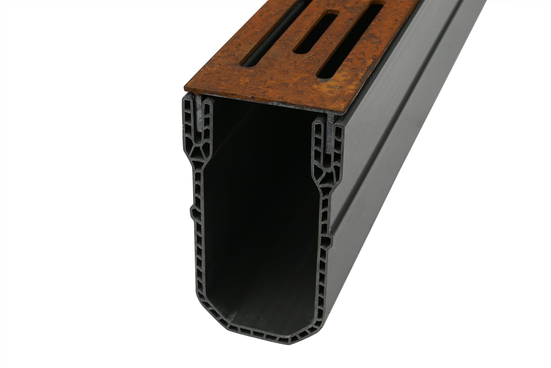 Canaline scolo acqua strette in acciaio corten 1000 x 55 x 100 mm - Per Pezzo