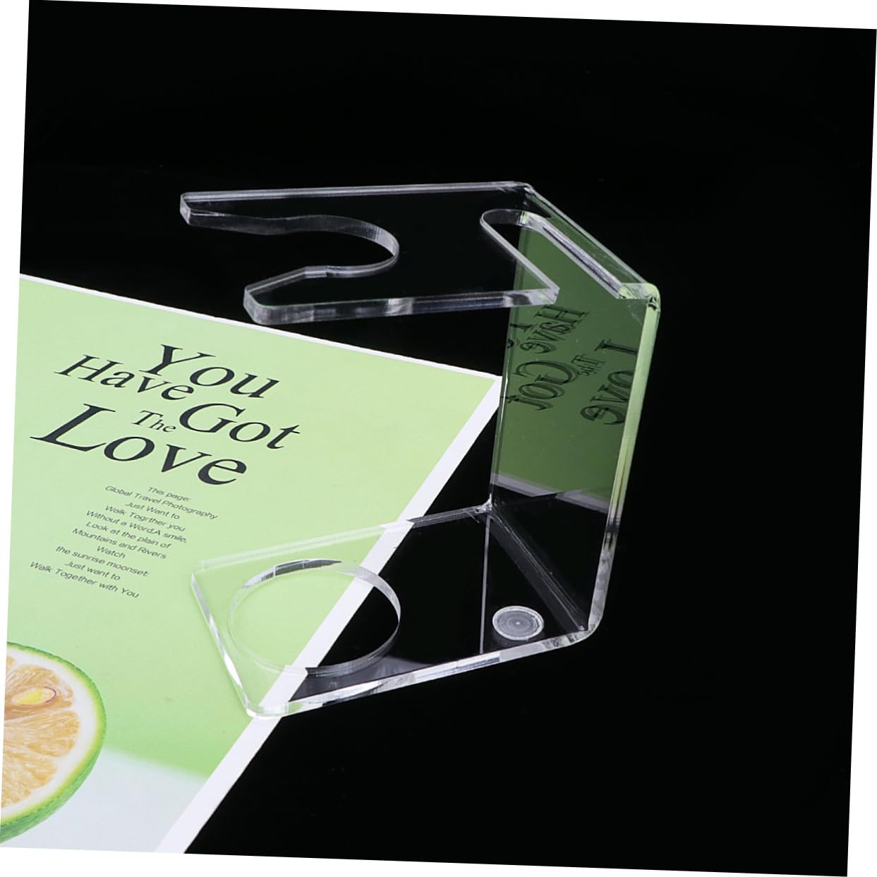 NOLITOY 2pcs Elegant Brush Bracket Acrylic Razor Brush Holder Shave Stand for All Razors