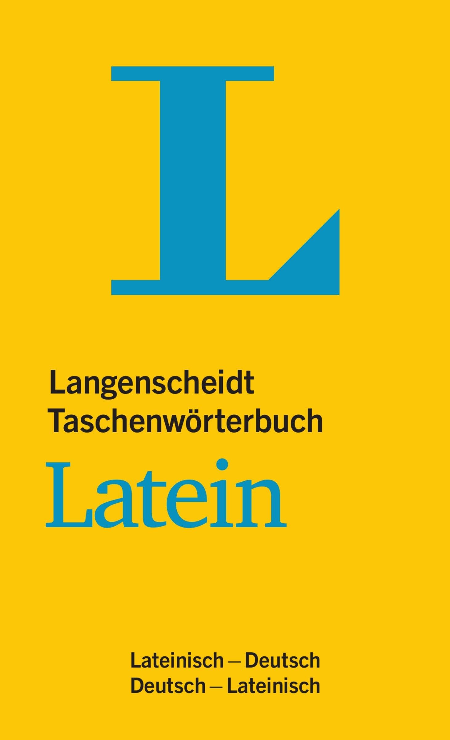 Langenscheidt Taschenwörterbuch Latein: Lateinisch-Deutsch/Deutsch-Lateinisch