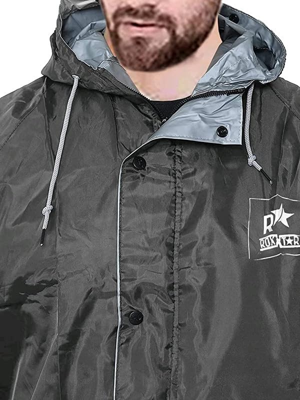Image of Premium Brand Rain Coat for Men's & Women(Rain Coat for Men Waterproof for Bike Raincoat for Men with Hood. Set of Top and Bottom. Classic Series