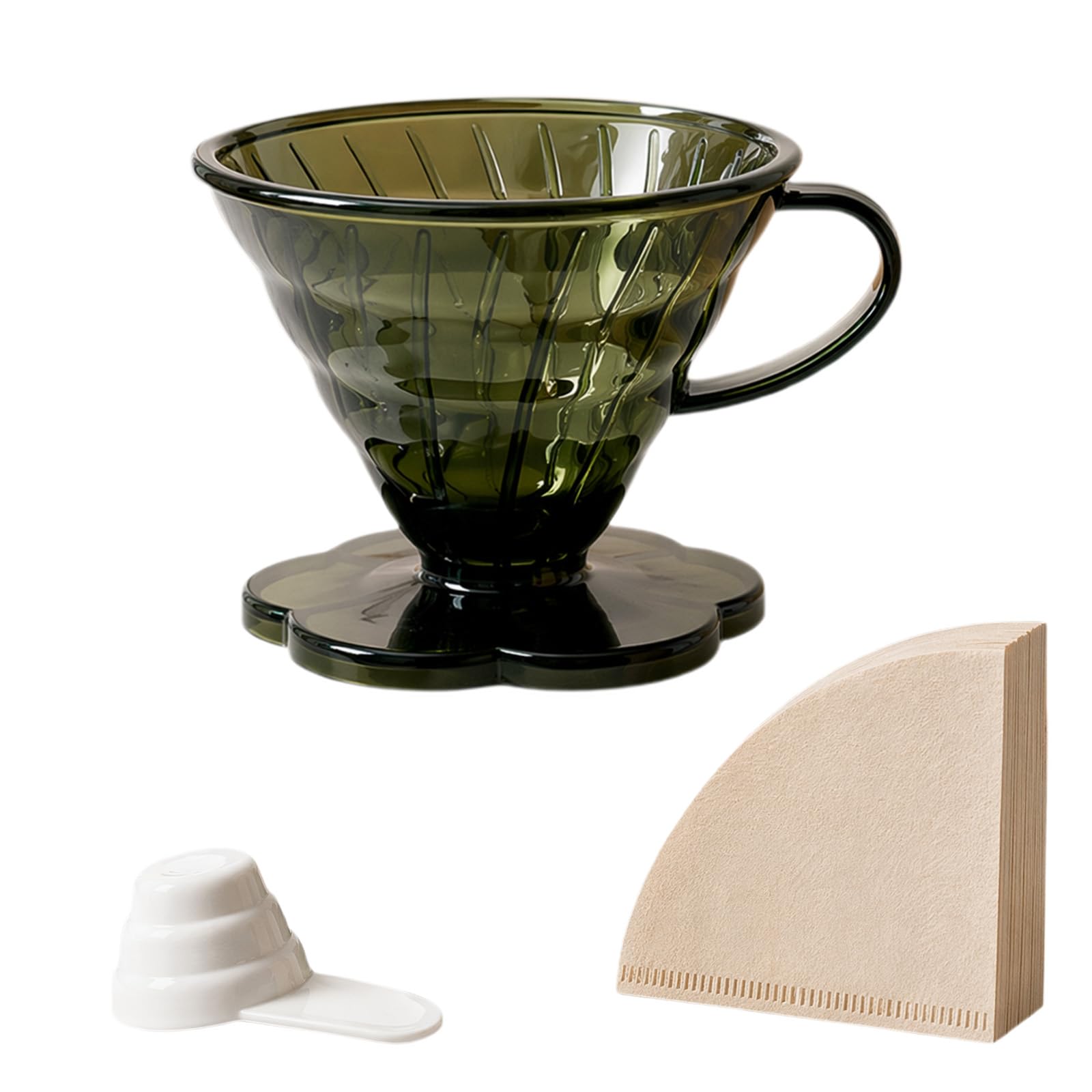 Yulondar 3PCS Pour Over Coffee Dripper Set for Home Cafe Travel