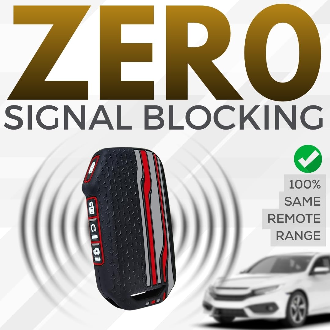 KEYCEPT Tristar Key Cover for Kia Seltos 2024, 2023 Facelift HTX | Sonet Facelift | Carens | Carens Clavis | X Line | Carens Prestige 4 Button Smart Key (Black) 1